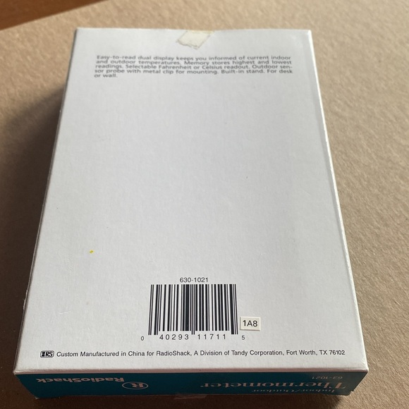 New in box indoor and outdoor thermometer. - Picture 2 of 6